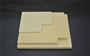Resistência de desgaste cerâmica amarela produzível à máquina da placa do óxido de zircônio personalizada