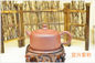 Grupo roxo do bule da argila da forma da lanterna, bule Eco de Yixing do chinês - amigável
