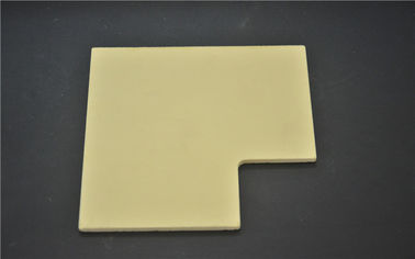 Cor cerâmica elétrica 100 * 100 * 3mm do amarelo da placa do óxido de zircônio da aglomeração