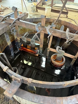 Potes cerâmicos porosos de alta alumina para galvanização de cromo