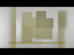 Placa cerâmica de óxido de zircônio amarelo maquinável Resistência ao desgaste personalizada